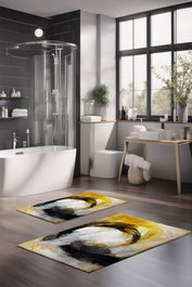 Mijölnir Juego de alfombrillas de baño CT-5045 de 2 piezas Multicolor